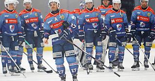 Robin Just (vorne) hat bei den Memmingen Indians sein letztes Profi-Spiel bestritten.