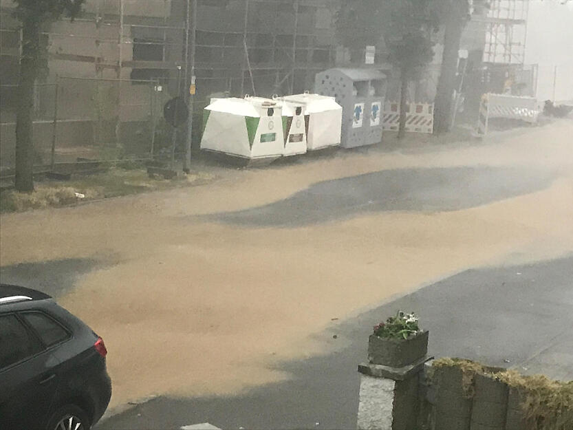 Unwetter tobt &uuml;ber Heilbronn