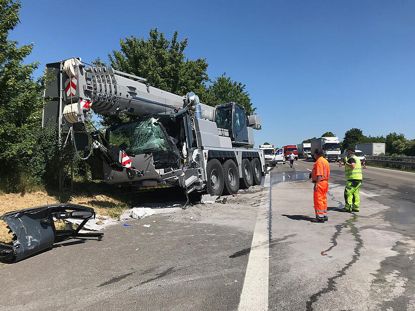 A6-Unfall bei Neuenstein