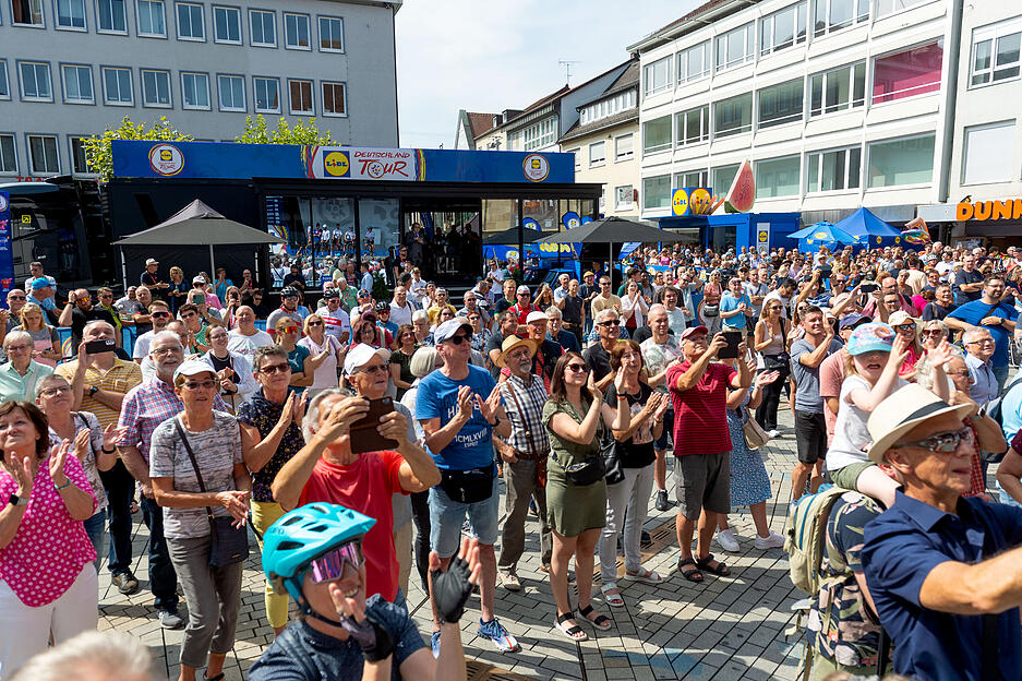 Der Kiliansplatz ist gut gefüllt.