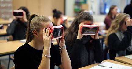 Eine Zeitreise in die Antike oder eine Wanderung durch den menschlichen K&ouml;rper: VR macht es m&ouml;glich und wird bereits in diversen Schulen erprobt.