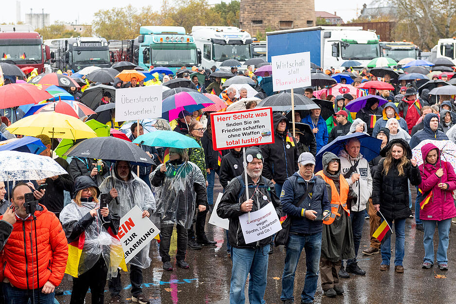 750 Teilnehmer bei Demo in Heilbronn gegen Ampel