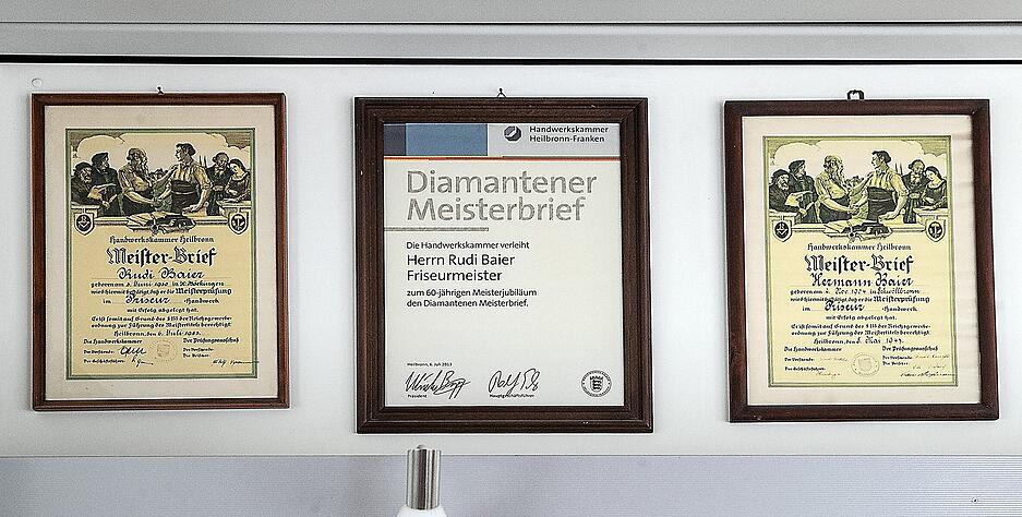 Rudi Baier - seit 75 Jahren Friseur in B&ouml;ckingen