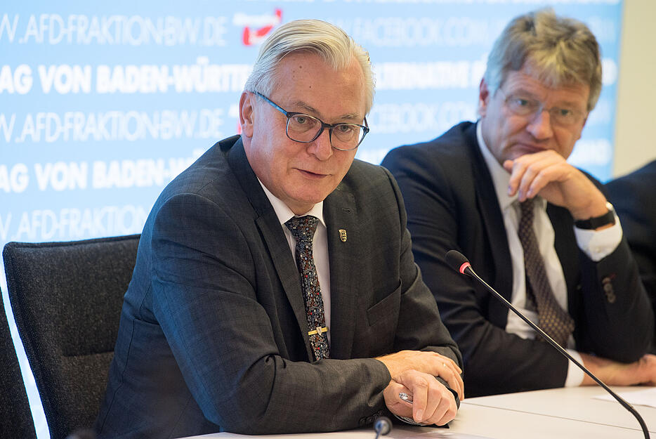 Im Dezember 2017 wird Gögel als Nachfolger von Jörg Meuthen Vorsitzender der AfD-Fraktion. Foto: dpa Im Dezember 2017 wird Gögel als Nachfolger von Jörg Meuthen Vorsitzender der AfD-Fraktion. Foto: dpa