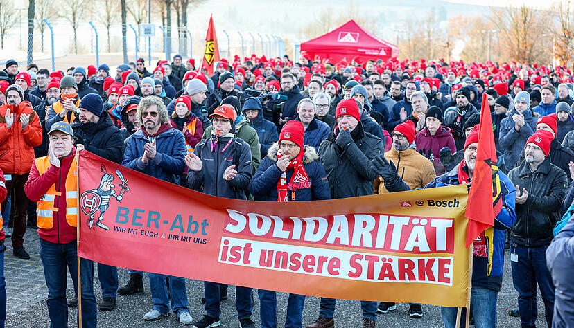 Mit einem Aktionstag machten Bosch-Mitarbeiter Anfang Dezember ihrem Unmut &uuml;ber den Kurs des Managements Luft.