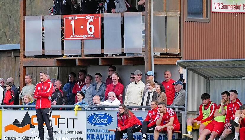 Am Ende prangte auf der manuellen Anzeigetafel in Gommersdorf ein 1:6.