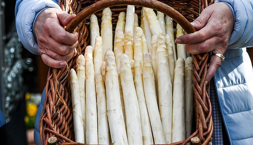 Spargel aus regionalem Anbau ist beliebt. Das "k&ouml;nigliche Gem&uuml;se" ist zur Zeit aber noch sehr teuer.