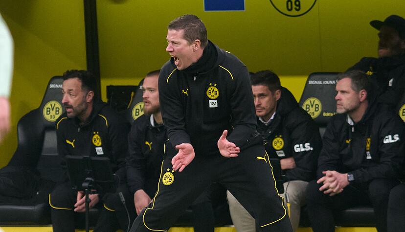 BVB-Interimscoach Tullberg coachte leidenschaftlich.
