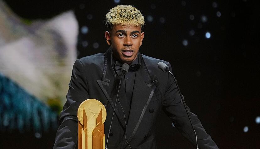 Lamine Yamal bei der Gala zur Verleihung des Ballon d'Or.