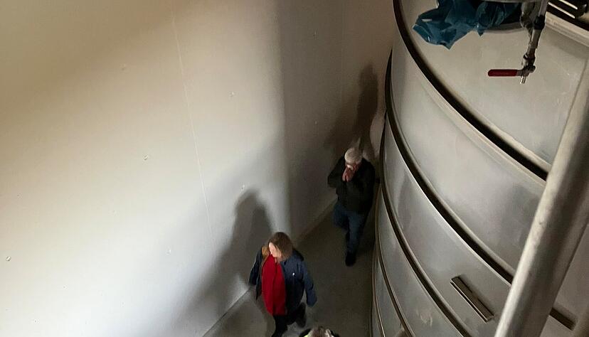 Je 125 Kubikmeter Wasser fassen die zwei Tanks im neuen Hochbehälter. Je 125 Kubikmeter Wasser fassen die zwei Tanks im neuen Hochbehälter.