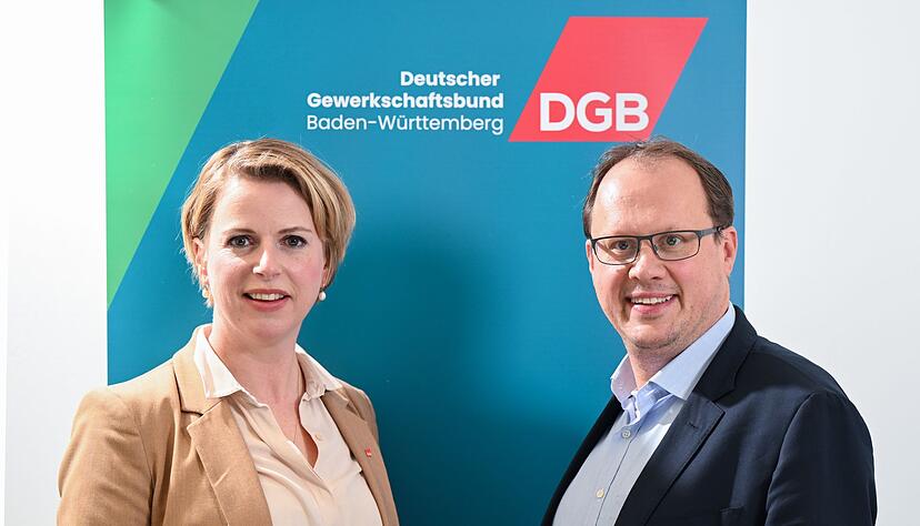 Maren Diebel-Ebers und Kai Burmeister stellen sich zur Wiederwahl für die DGB-Landesspitze. (Archivbild) Maren Diebel-Ebers und Kai Burmeister stellen sich zur Wiederwahl für die DGB-Landesspitze. (Archivbild)