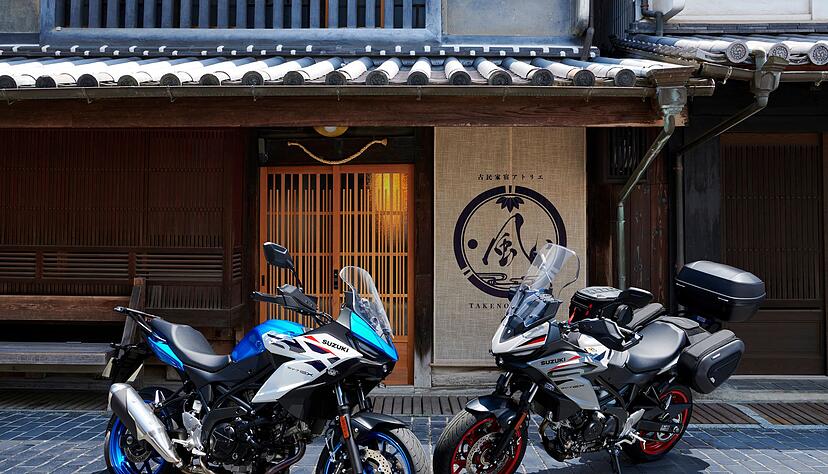 Klassischer Enduro-Look f&uuml;r die Stra&szlig;e: Suzuki SV-7GX