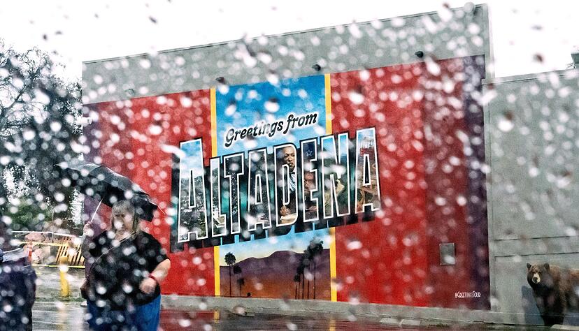 Am Samstag erreichte der Regen in S&uuml;dkalifornien seinen H&ouml;hepunkt.