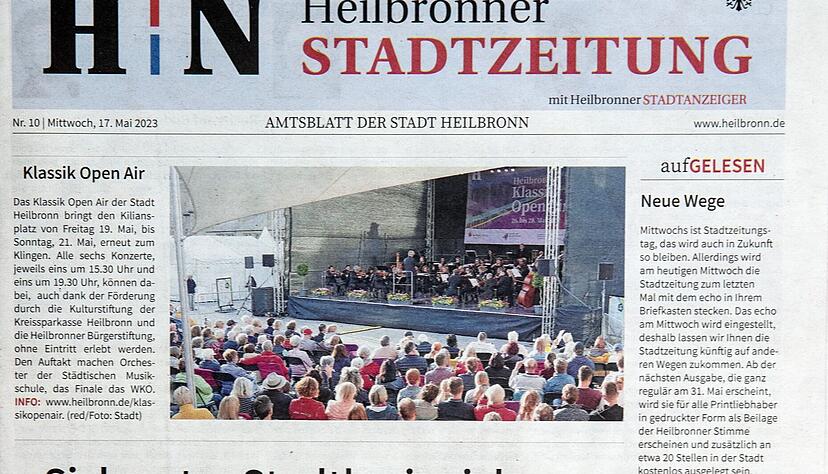 Die Heilbronner Stadtzeitung erscheint jetzt im Stimme-Format.