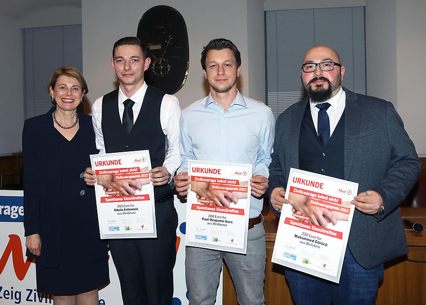 Verleihung Zivilcourage Preis