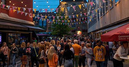 Rund ums Heilbronner Rathaus werden im September beim Weindorf gleich drei neue St&auml;nde auftauchen.