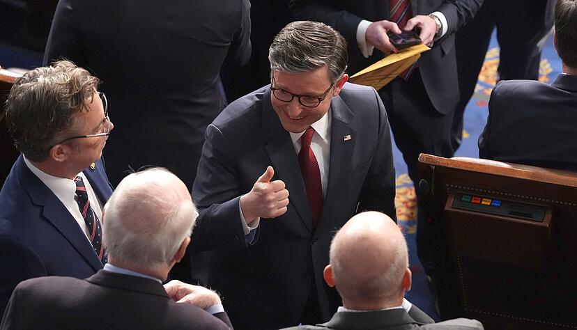 Mike Johnson bleibt Vorsitzender des US-Repr&auml;sentantenhauses.