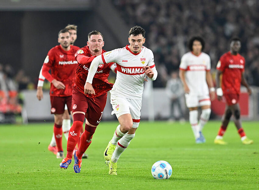 Fabian Rieder: Der VfB-Pechvogel in Durchgang eins. Sein Foul an Marlon Ritter knapp außerhalb des Strafraums ahndete Schiedsrichter Daniel Schlager mit einem Elfmeter, der eigentlich keiner war, der zum 1:1 führte. Der Schweizer Nationalspieler hätte sich in der 43. Minute am liebsten den VAR herbeigewünscht. Auch in Durchgang zwei im Pech, als er einen Freistoß an die Latte zirkelte (72.). Note 3,5