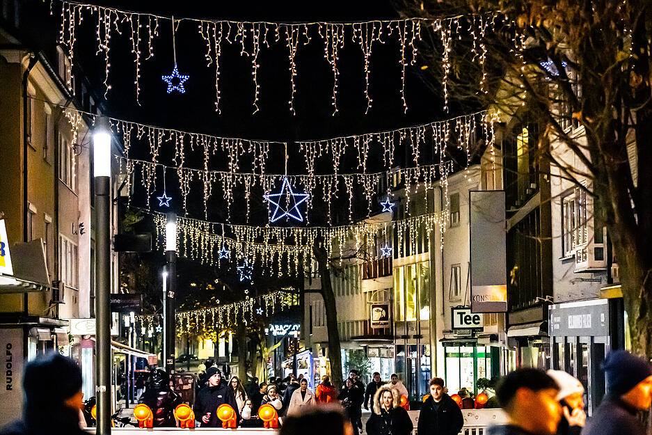 Der Käthchen-Weihnachtsmarkt in Heilbronn präsentierte sich am Samstag, 30. November, rechtzeitig vor dem ersten Advent sehr festlich.