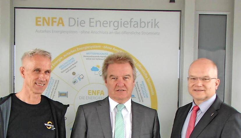 Friedhelm Widmann (v.l.), Franz Untersteller und Norbert Heuser.Foto: Weber