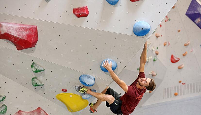 Die Kletterarena in Heilbronn hat wieder geöffnet. Nicht nur die Besucher, auch Marcel Dippon, Leiter der Kletterarena, hat den Sport vermisst.
Fotos: Ralf Seidel