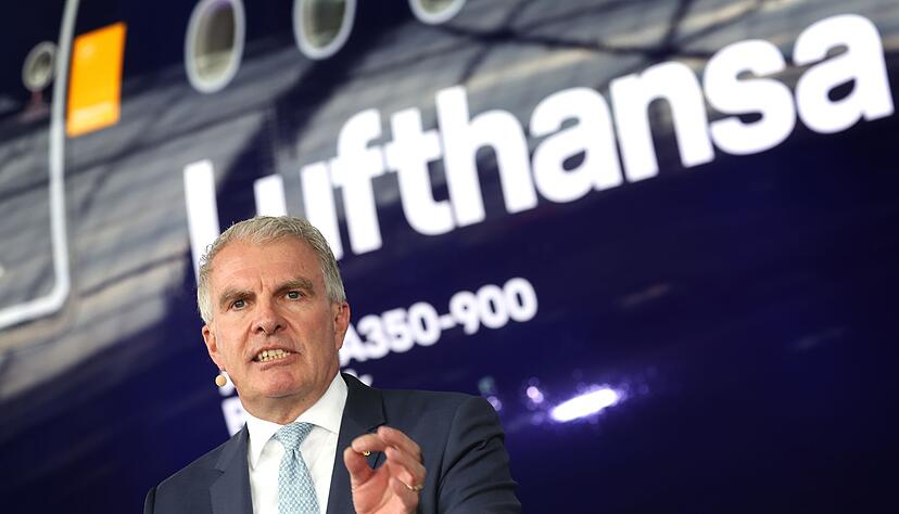 Lufthansa-Chef Carsten Spohr hat in M&uuml;nchen schon einmal vorgefeiert.