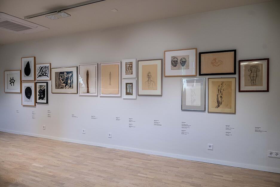 Kunstwerke vom Klassizismus bis zur Gegenwart pr&auml;gen die Sammlung im oberen Stockwerk.