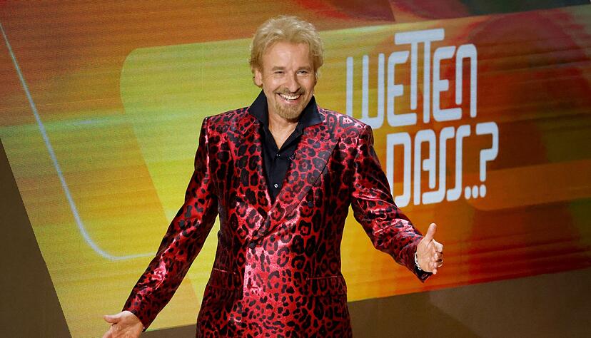 Entertainer Thomas Gottschalk kommt zur ZDF-Show "Wetten, dass..?".
