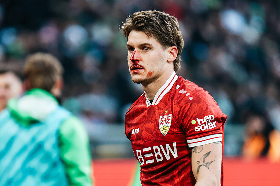 Ramon Hendriks: Rettete nach dem gehaltenen Elfmeter mit vollem Einsatz, bevor Gladbach zum Nachschuss kam. Wurde &ouml;fters hart angegangen. Nasenbruch? M&ouml;glich, aber kein Thema f&uuml;r Rambo-Ramon, der defensiv f&uuml;r den VfB derzeit einfach wichtig ist. Note: 2,5