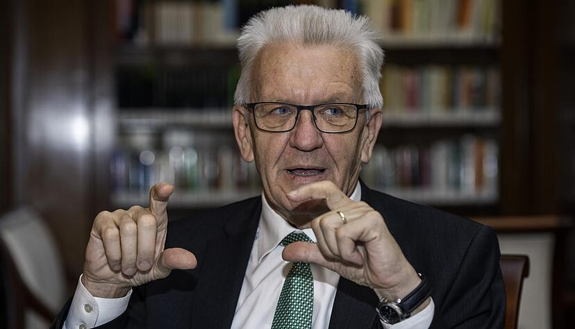 Baden-W&uuml;rttembergs Ministerpr&auml;sident Winfried Kretschmann (Gr&uuml;ne) will gewaltbereiten Fl&uuml;chtlingen klare Grenzen aufzeigen. Foto: Mario Berger.