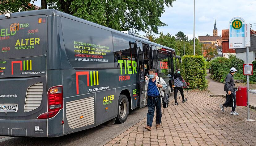Auch in Talheim werden künftig deutlich mehr Busse halten. Bisher nutzen rund drei Millionen Fahrgäste pro Jahr im Schozach- und Bottwartal den Nahverkehr.
Foto: Berger