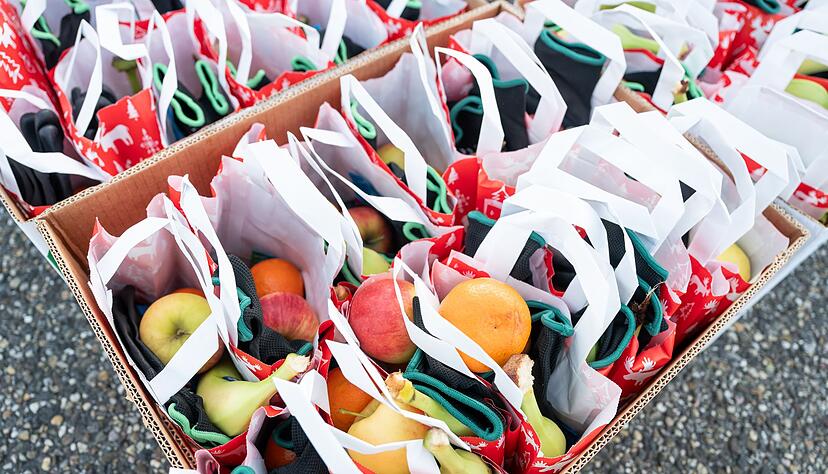 Gesundes und S&uuml;&szlig;es - die Trucker freuen sich.