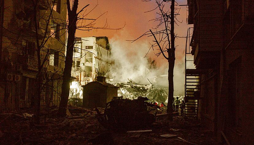 Die ostukrainische Großstadt Charkiw ist immer wieder Ziel russischer Luftangriffe. (Archivbild) Die ostukrainische Großstadt Charkiw ist immer wieder Ziel russischer Luftangriffe. (Archivbild)