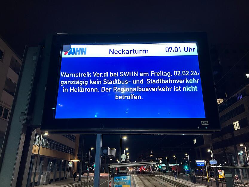 Auch der Stadtbahnverkehr ist davon betroffen.