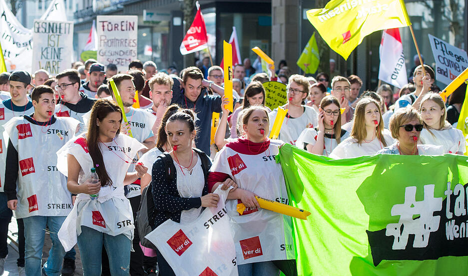 Verdi-Warnstreik in Heilbronn
