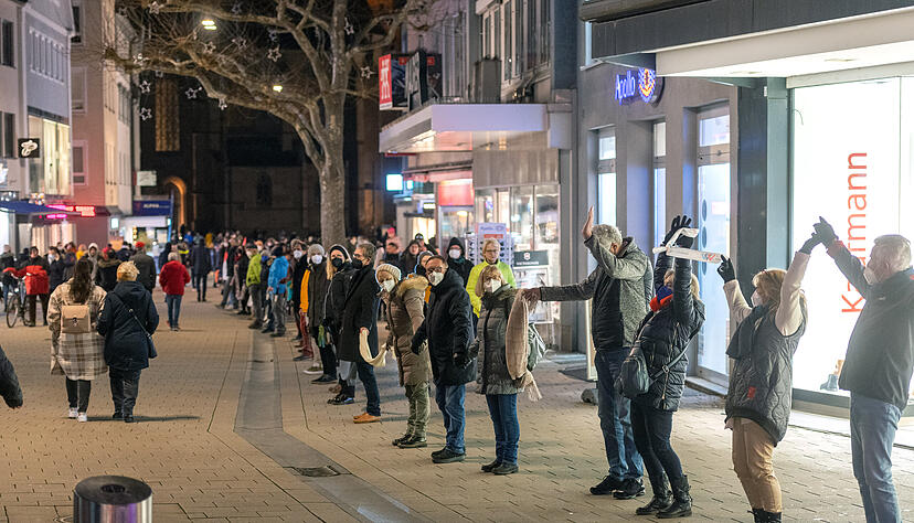 Corona-Gegendemo in Heilbronn
