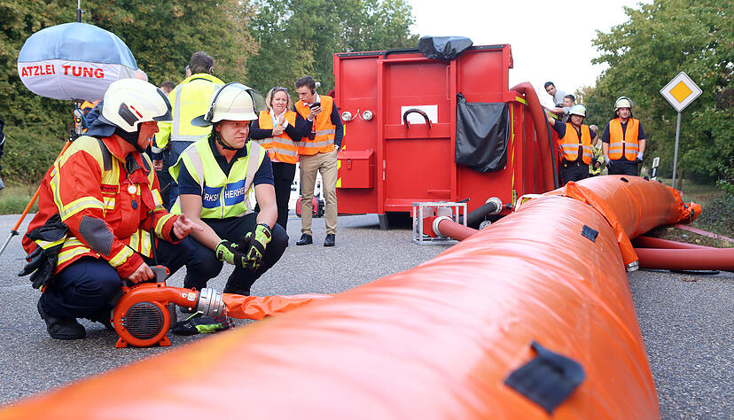 Bei Audi wird der Katastrophenfall geprobt.