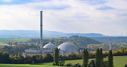Das Kernkraftwerk Neckarwestheim in Baden-Württemberg.