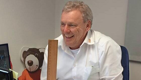 Wolf Gr&uuml;nenwald, hier 2016 in seinem &Ouml;hringer B&uuml;ro.
Foto: Archiv/Tscherwitschke