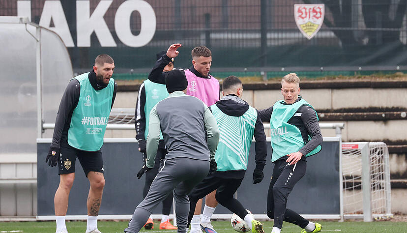 Vor dem Spiel gegen BSC Young Boys fand am Mittwochmittag das Abschlusstraining des VfB Stuttgart statt.