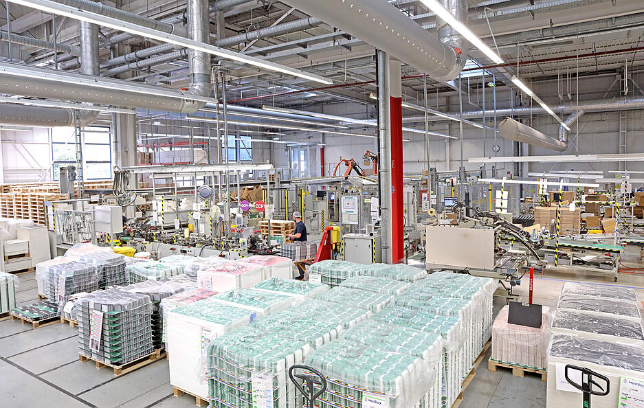 Ein Blick in die Produktionshalle.