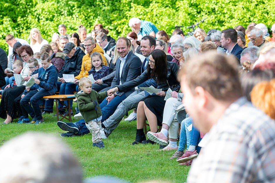 Christi Himmelfahrt "Kirche im Gr&uuml;nen" Taufgottesdienst am Breitenauer See