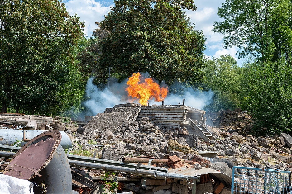 Rettungshundestaffel Unterland Übung