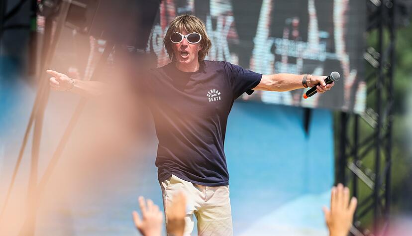 Mickie Krause gab sich beim Festival &laquo;Inselfieber&raquo; auch die Ehre.