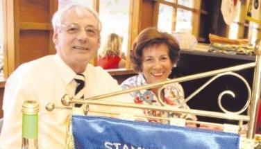 Hocker der ersten Stunde beim Saisonessen: Susi und Wolfgang Lochmann.