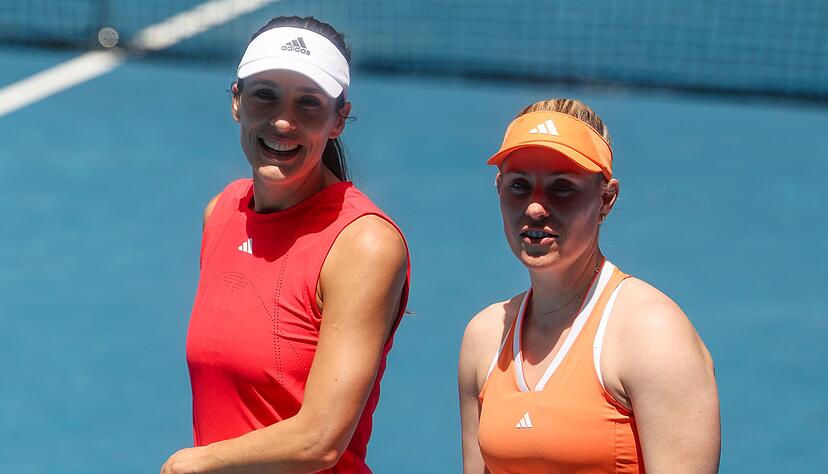 Im Legenden Doppel zeigten Andrea Petkovic (l) und Angelique Kerber (r), dass sie es auch heute noch k&ouml;nnen.