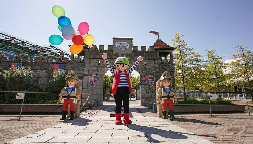Im Playmobil-Fun-Park können kleine Besucher die Helden ihres Kinderzimmers treffen. Foto: Playmobil-Fun-Park Im Playmobil-Fun-Park können kleine Besucher die Helden ihres Kinderzimmers treffen. Foto: Playmobil-Fun-Park