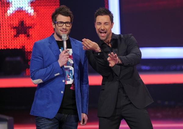 Die Moderatoren Marco Schreyl (r) und Daniel Hartwich.