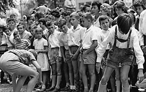Büchsenlauf von THG-Schülern 1960, dem Jahr, in dem Karl Epting als Direktor an die Schule kam.