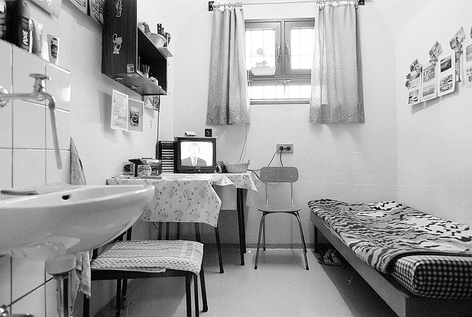 Blick in eine Zelle des Heilbronner Gefängnisses. Aufnahme aus dem Jahr 2000. Blick in eine Zelle des Heilbronner Gefängnisses. Aufnahme aus dem Jahr 2000.